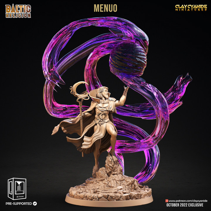 Menuo — Mythological Miniatures STL miniature by Clay Cyanide
