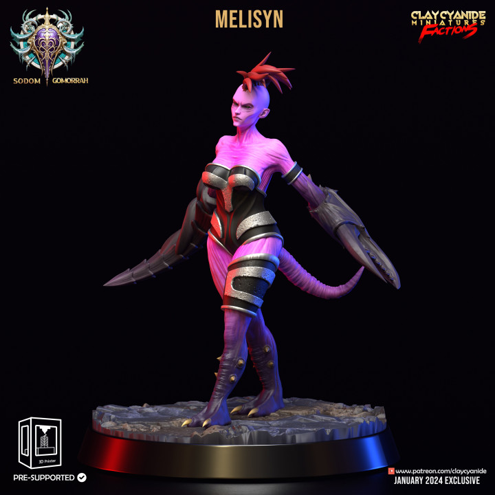 Mesilyn — Fantasy Heroes & Champions STL miniature by Clay Cyanide