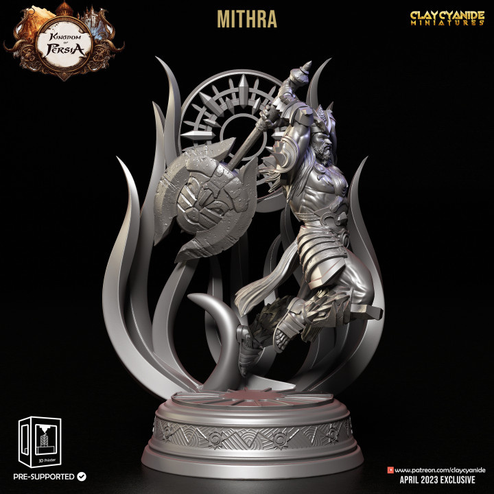 Mithra — Mythological Miniatures STL miniature by Clay Cyanide