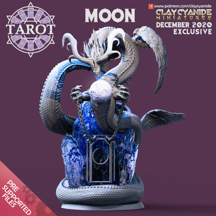 Moon — Mythological Miniatures STL miniature by Clay Cyanide