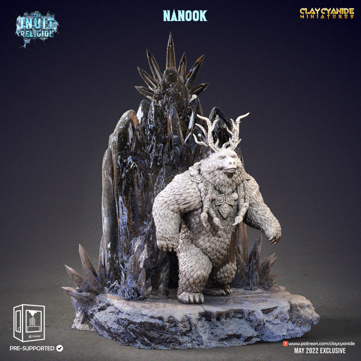 Nanook — Mythological Miniatures STL miniature by Clay Cyanide