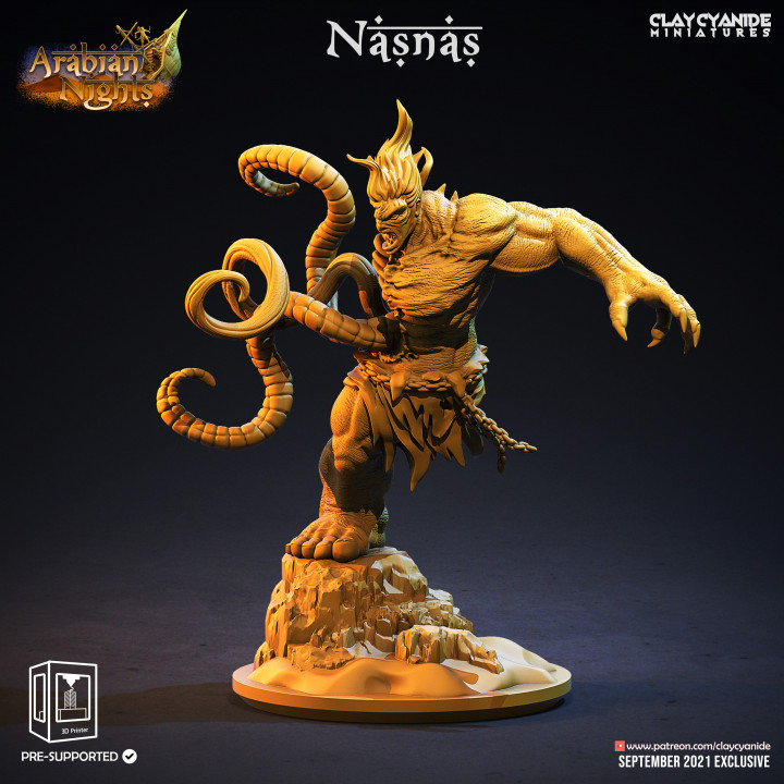 Nasnas — Dark Fantasy Monsters STL miniature by Clay Cyanide