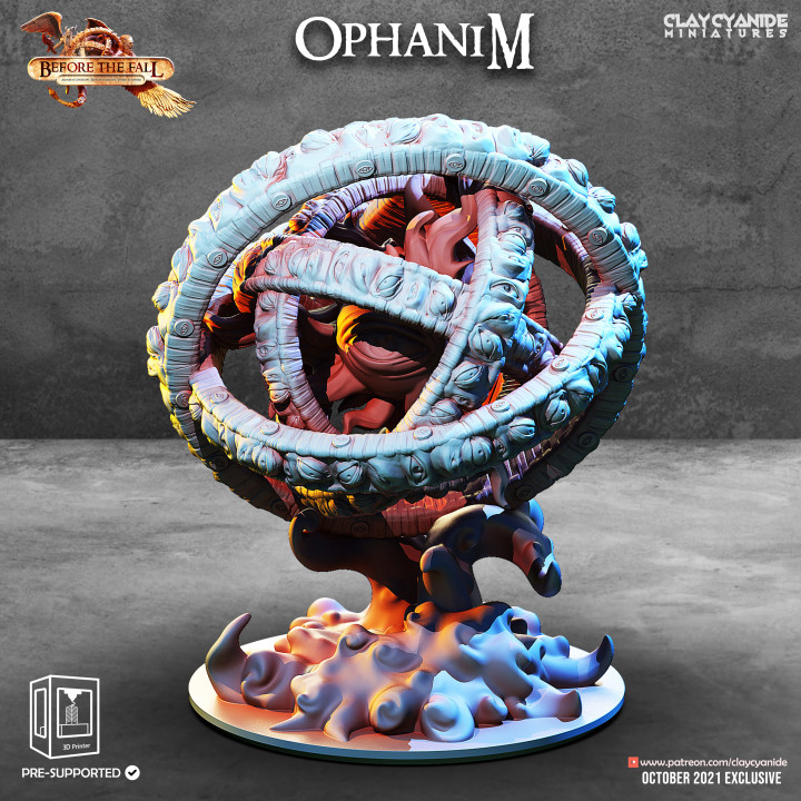 Ophanim — Mythological Miniatures STL miniature by Clay Cyanide