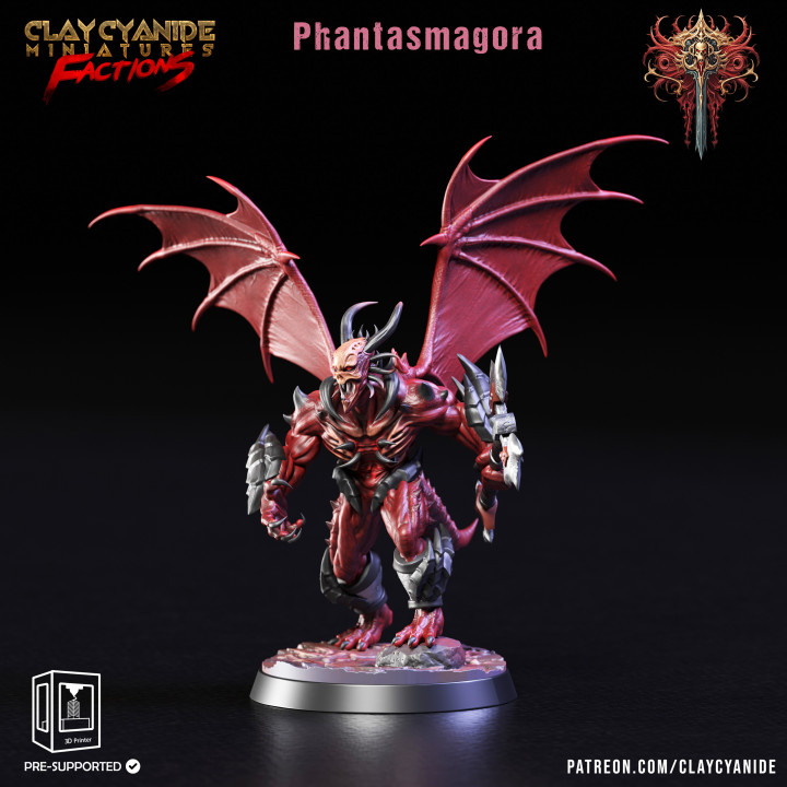 Phantasmagora — Dark Fantasy Monsters STL miniature by Clay Cyanide