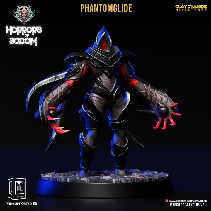 Phantomglide — Dark Fantasy Monsters STL miniature by Clay Cyanide
