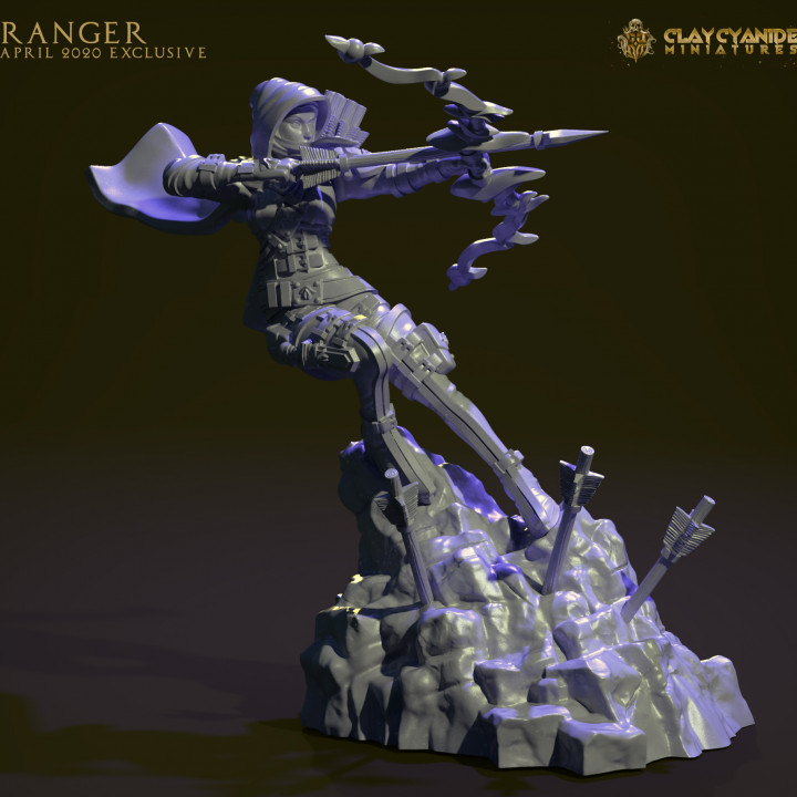 Ranger — Fantasy Heroes & Champions STL miniature by Clay Cyanide