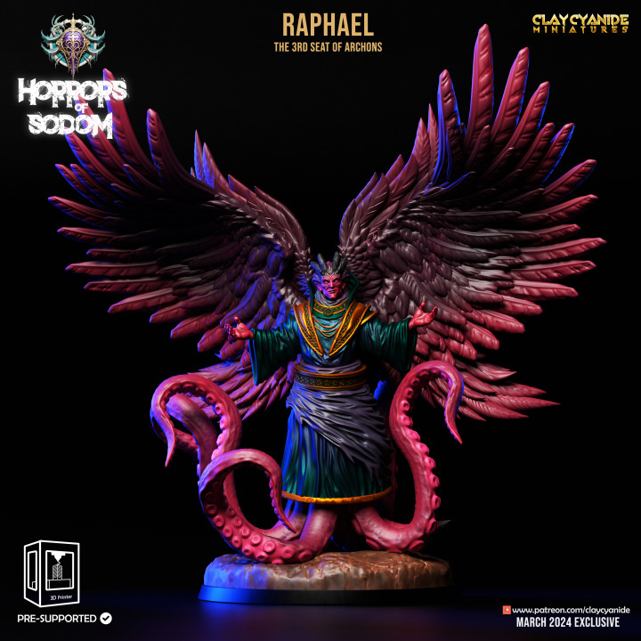 Raphael — Ars Goetia STL miniature by Clay Cyanide