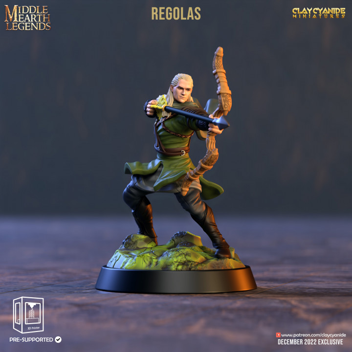Regolas — Fantasy Heroes & Champions STL miniature by Clay Cyanide