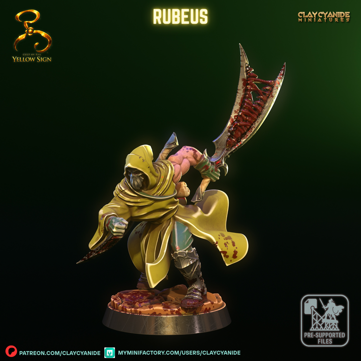 RUBEUS — Fantasy Heroes & Champions STL miniature by Clay Cyanide