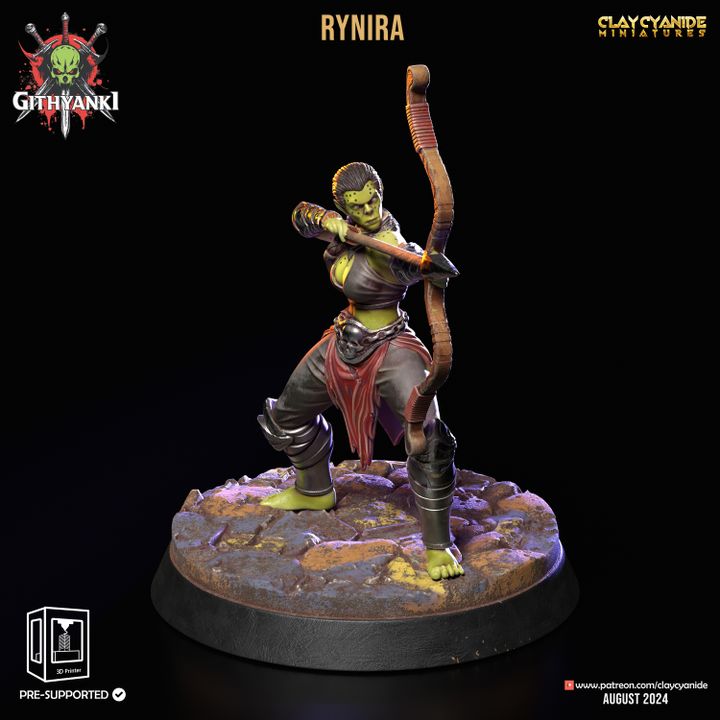 Rynira — Clay Cyanide Collection STL miniature by Clay Cyanide