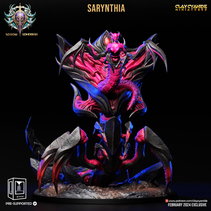 Sarynthia — Fantasy Heroes & Champions STL miniature by Clay Cyanide