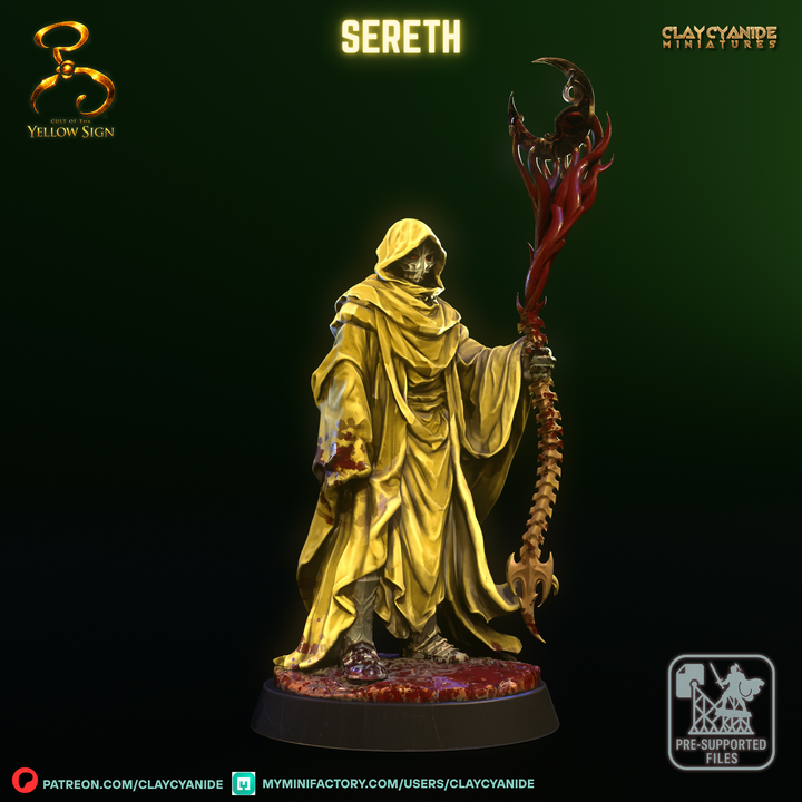 SERETH — Fantasy Heroes & Champions STL miniature by Clay Cyanide