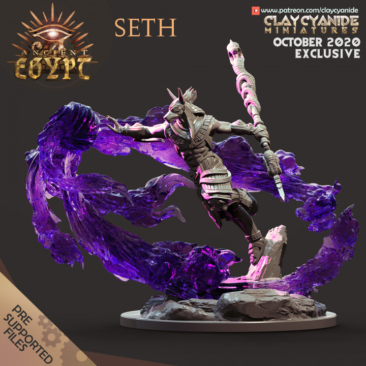 Seth — Mythological Miniatures STL miniature by Clay Cyanide