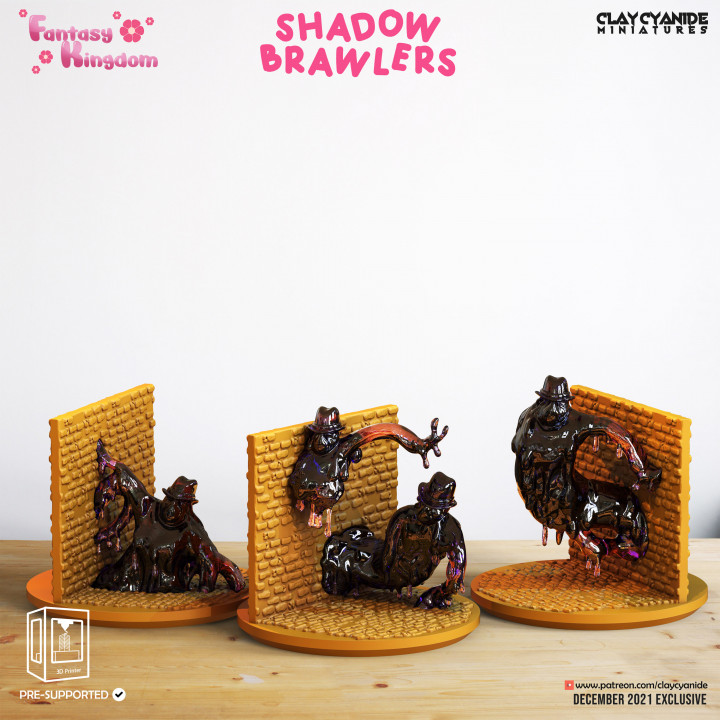 Shadow Brawlers — Fantasy Heroes & Champions STL miniature by Clay Cyanide