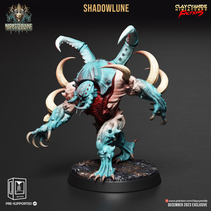 Shadowlune — Dark Fantasy Monsters STL miniature by Clay Cyanide