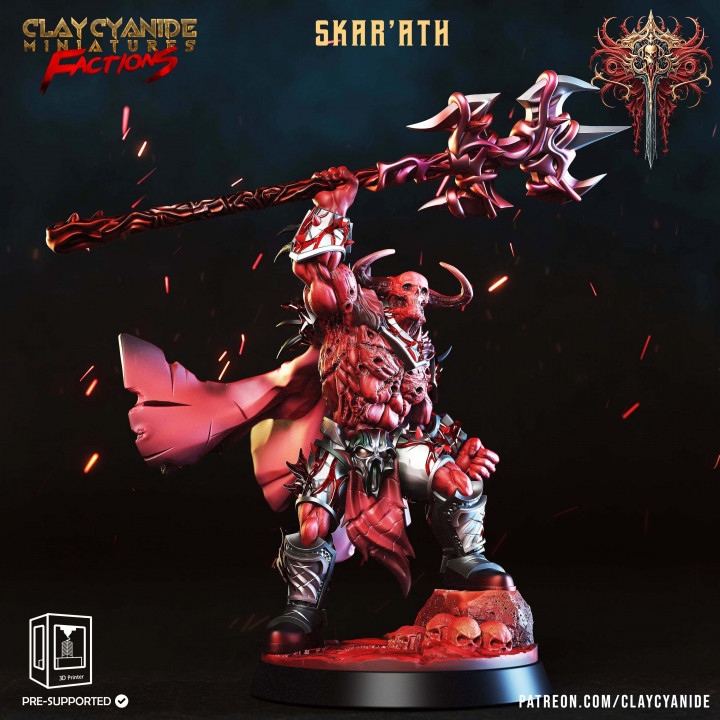 Skar'ath — Clay Cyanide Collection STL miniature by Clay Cyanide