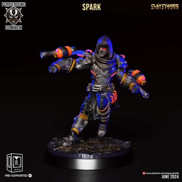Spark — Clay Cyanide Collection STL miniature by Clay Cyanide
