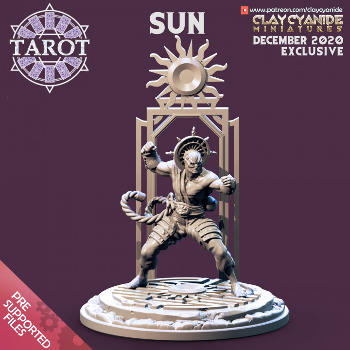 Sun — Mythological Miniatures STL miniature by Clay Cyanide