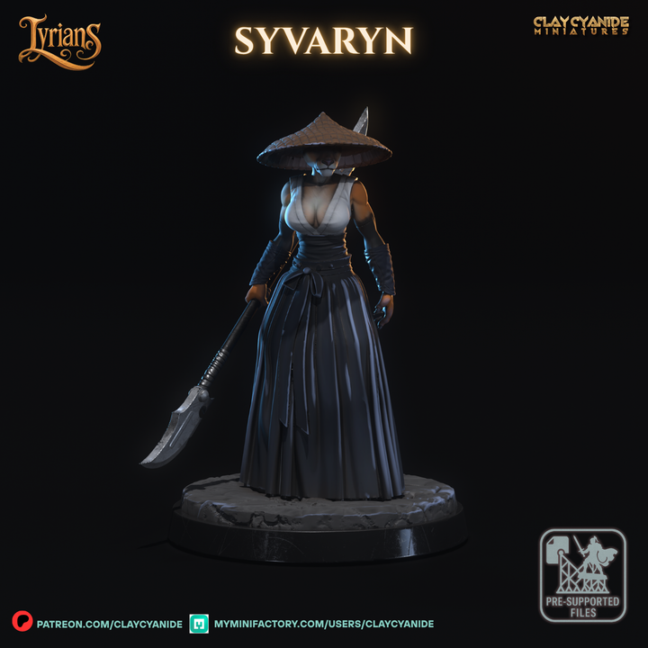 Syvaryn — Fantasy Heroes & Champions STL miniature by Clay Cyanide