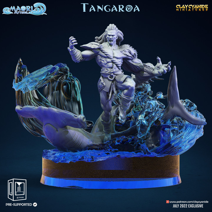 Tangaroa — Mythological Miniatures STL miniature by Clay Cyanide