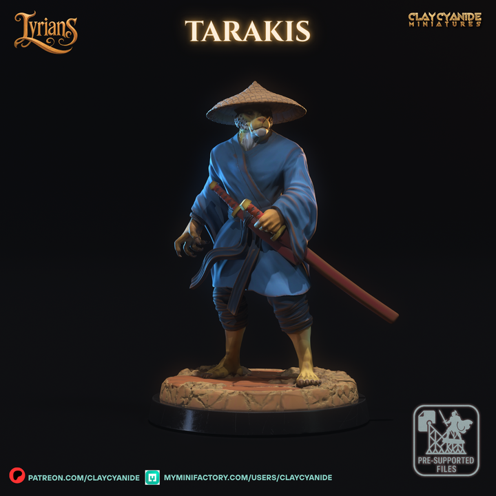 Tarakis — Fantasy Heroes & Champions STL miniature by Clay Cyanide