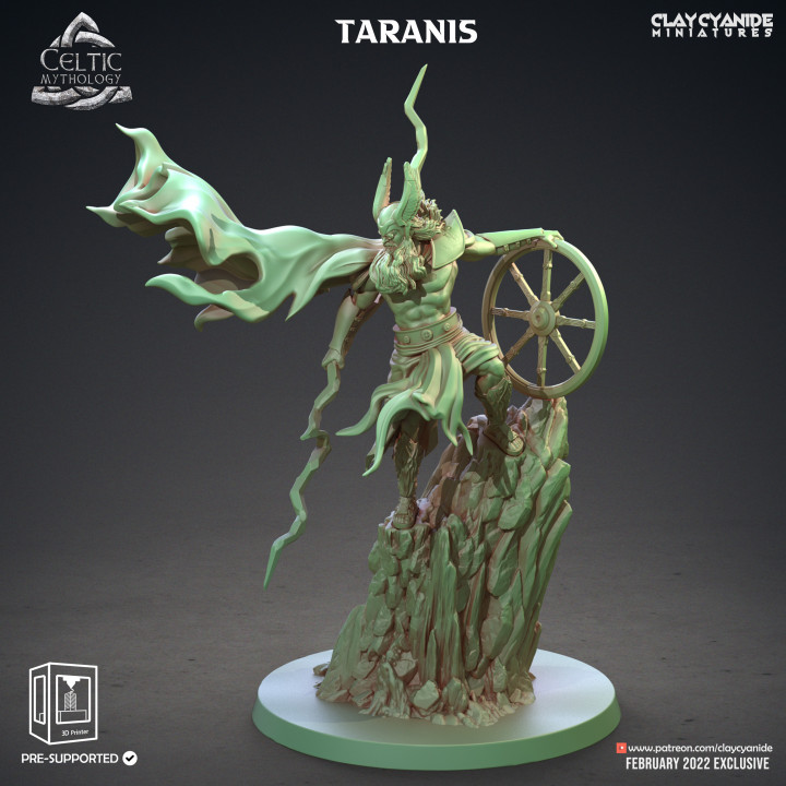 Taranis — Mythological Miniatures STL miniature by Clay Cyanide
