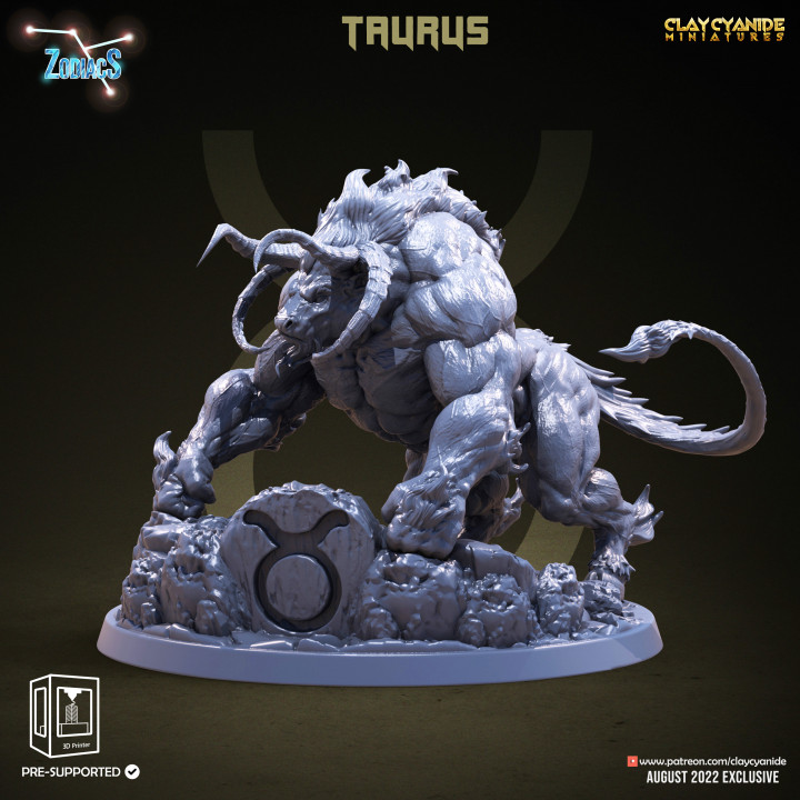 Taurus — Mythological Miniatures STL miniature by Clay Cyanide