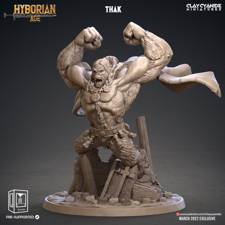 Thak — Dark Fantasy Monsters STL miniature by Clay Cyanide