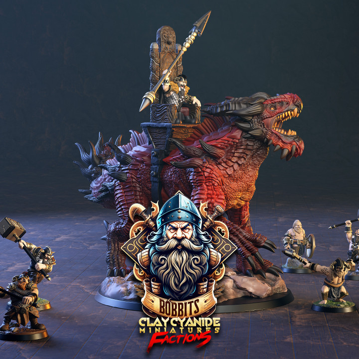 The Bobbits — Fantasy Heroes & Champions STL miniature by Clay Cyanide