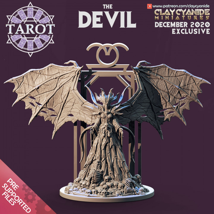 The Devil — Ars Goetia STL miniature by Clay Cyanide