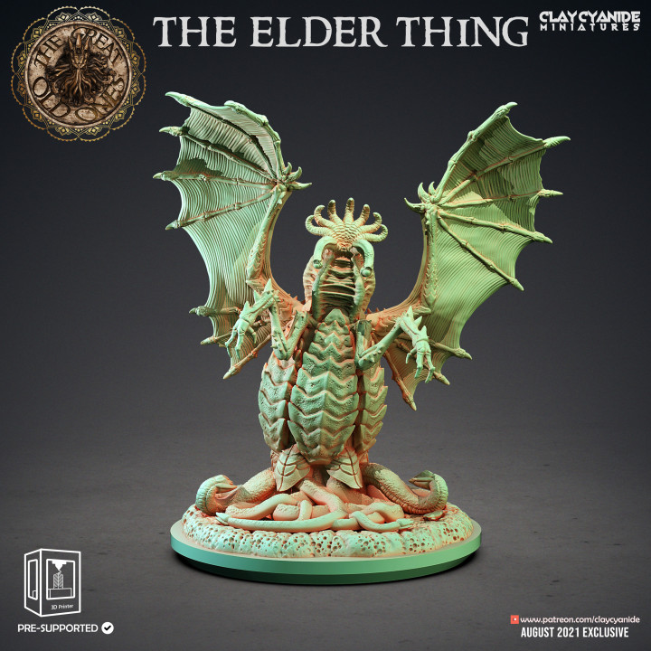 The Elder Thing — Dark Fantasy Monsters STL miniature by Clay Cyanide