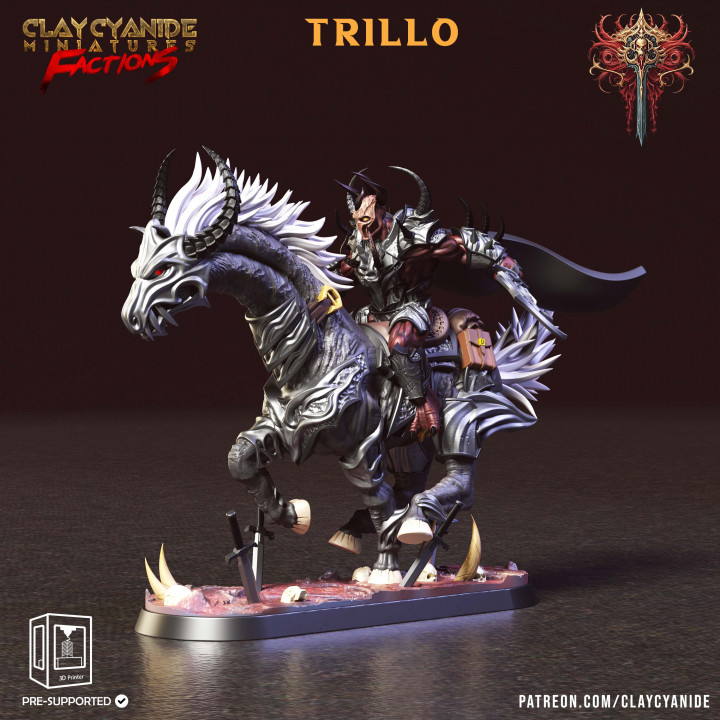Trillo — Clay Cyanide Collection STL miniature by Clay Cyanide