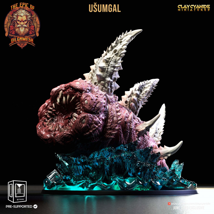 Usumgal — Mythological Miniatures STL miniature by Clay Cyanide