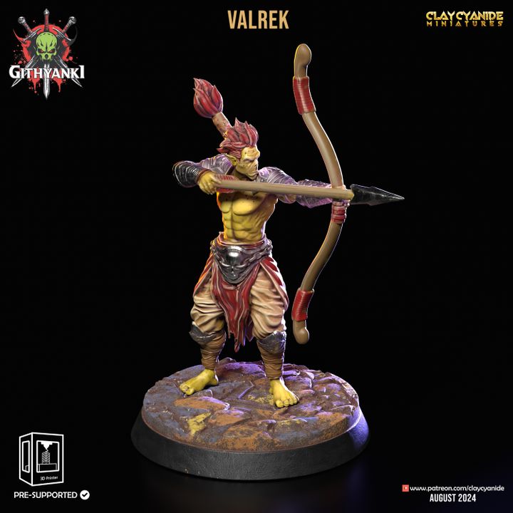 Valrek — Clay Cyanide Collection STL miniature by Clay Cyanide