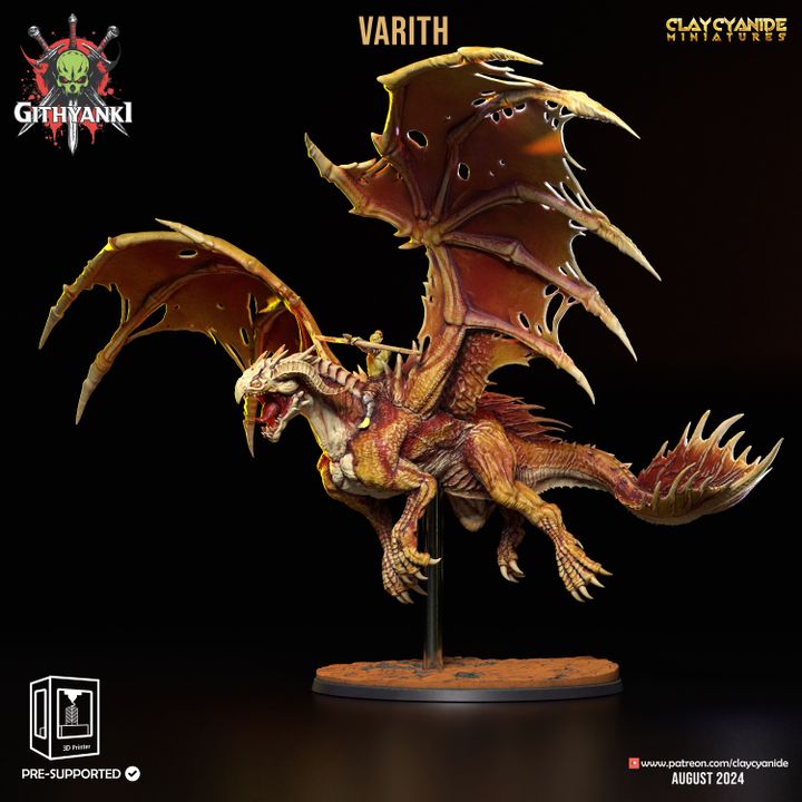 Varith — Dark Fantasy Monsters STL miniature by Clay Cyanide