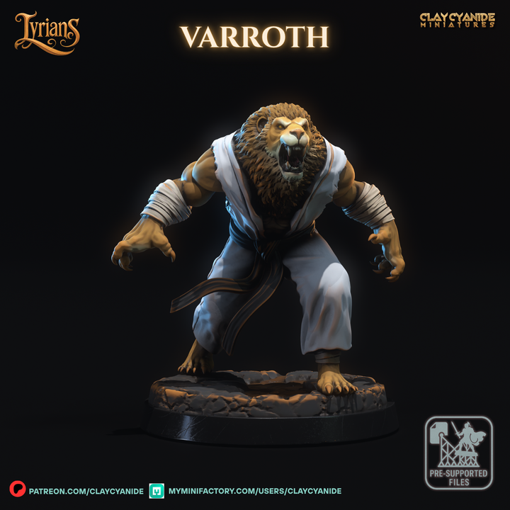 Varroth — Fantasy Heroes & Champions STL miniature by Clay Cyanide