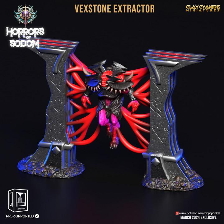 Vexstone Extractor — Terrain & Dungeon Props STL miniature by Clay Cyanide