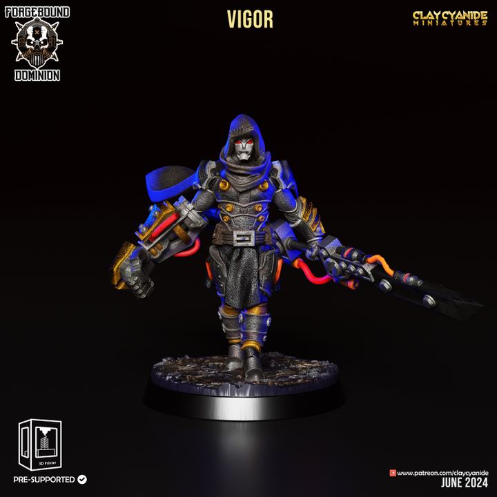 Vigor — Clay Cyanide Collection STL miniature by Clay Cyanide