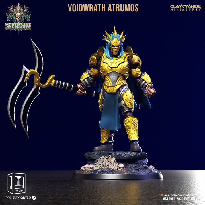 Voidwrath Atrumos — Dark Fantasy Monsters STL miniature by Clay Cyanide