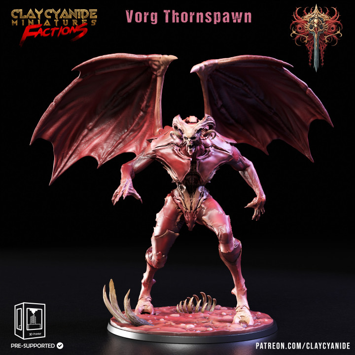 Vorg Thornspawn — Dark Fantasy Monsters STL miniature by Clay Cyanide